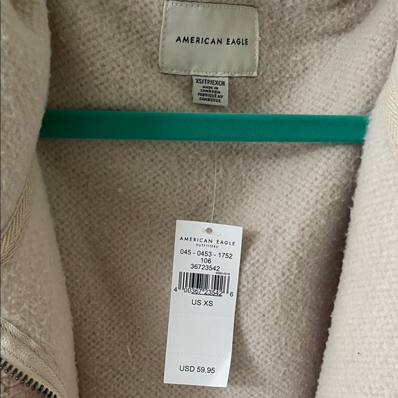 Aerie Cream Sherpa Jacket - Picture 2 of 5